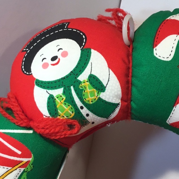 Vintage 12” Handcrafted Christmas Wreath - Picture 13 of 15